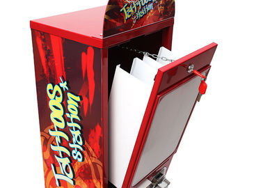 Photo Tattoo Vending Machine , Card Sticker Vending Machine 30*44*140cm