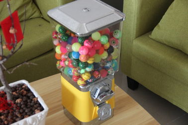 6 Pieces Coin Gumball Vending Machine With Hopper And Chute Door