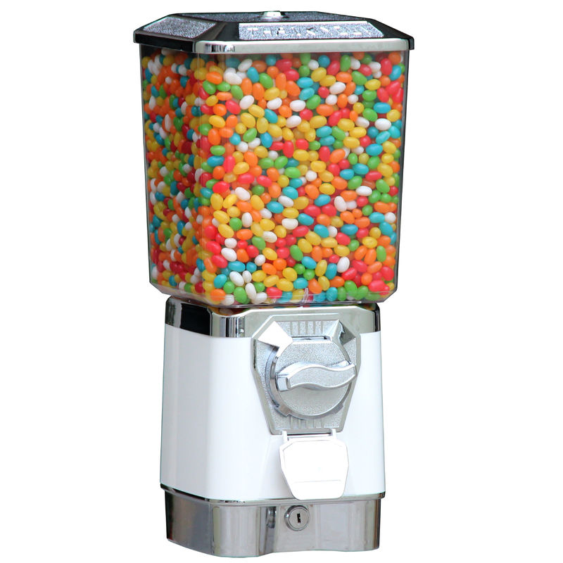 bubble gumball vending machine white 3.6kgs 46cm metal 6coins stand for mall